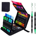 V&auml;rviliste kahepoolsete veekindlate markerite komplekt, 120 tk.