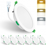 Alusso s&uuml;vistatav LED-paneel, 15 W, reguleeritav v&auml;rvitemperatuur, 6 tk