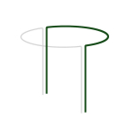 Taimetugi Bradas, 1/2 kaar, 85 cm