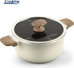 Alumiiniumkatel kaanega, keraamilise kattega 4.7L, 24x12 cm HR-JLG-WC24, COOKING BY HEINNER
