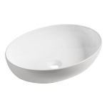Laveo Desna keraamiline tasapinnale paigaldatav valamukauss 51.5 x 39.5 cm &ndash; L&auml;ikiv valge