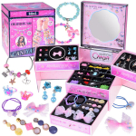 Kokkupandav ehetekarp helmestega ja juukseaksessuaaridega