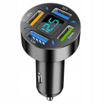 Kiire 66w autolaadija 4 porti Usb-a/c, Qc 3.0, Pd