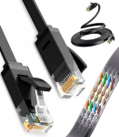 Lame Etherneti kaabel Cat 6, 4m, must