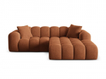 L-kujuline pehme nurgadiivan Micadoni Home Treno, Brick