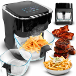 Kuuma&otilde;hu frit&uuml;&uuml;r, ahjut&uuml;&uuml;pi, &otilde;livaba, 4 l, 1500 W, klaasaknaga, Kar&scaron;to oro gruzdintuvė orkaitės tipo be aliejaus 4 l 1500 W su stikliniu langu