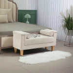 Pehme pink Homcom 115x44x58cm, liivakarva/heledalt pruun