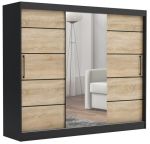 Chelsea 235 Tom liugarderoob peegliga, pruun, 235x215x60 cm