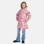 Huppa T&uuml;drukute kevad-s&uuml;gis parka JANELLE 1, neon pink pattern