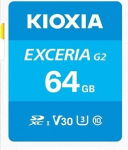 M&auml;lukaart Kioxia Exceria G2 64GB SDHC V30