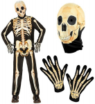 "KIIRE SKELETI KOST&Uuml;&Uuml;M" (jope, p&uuml;ksid, kindad, mask)