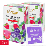 Puuvilja tee Forest Fruit, kotikestes (paber&uuml;mbrikud), Tarlton, 2x(1,5g x 20tk)