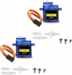 YUNIQUE GREEN-CLEAN-POWER &ndash; 2x Mikro 9G servomootorit &ndash; RC-mudelitele, robotitele, Arduino'le