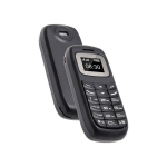 Telefon Mini mobiiltelefon, must, Bluetoothiga