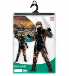 "NINJA S&Otilde;DUR" (lipsudega kapuutsiga mantel, lipsudega p&uuml;ksid, v&ouml;&ouml;, mask)