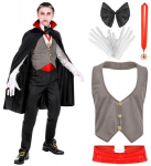 "VAMP&Uuml;&Uuml;R" (vest, topp, kikilips, medaljoniga kaelakee, kindad, keep)