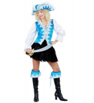 "REGAL PIRATE" samet - t&uuml;rkiissinine (s&auml;rk vestiga, seelik, saapamansetid, m&uuml;ts)