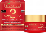 P&auml;evane ja &ouml;ine n&auml;okreem Bielenda Super Trio 40+ Retinool + C-vitamiin + kollageen