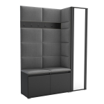 Esiku kapp Luton 7, must/hall