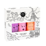 Laste Nailmatic Paris 3-osaline veep&otilde;hine k&uuml;&uuml;nelakikomplekt &ndash; pestav, vegan, mittetoksiline