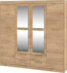 Garderoobikapp Meblocross Maximus MXS-06 peegeluste ja 4 sahtliga