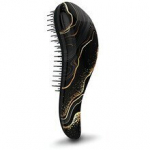 Juuksehari Dtangler Black DeLuxe ergonoomiline pusav juuste &otilde;rnaks lahtiharutamiseks