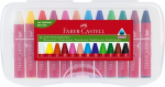 Rasvakriidid Faber-Castell Jumbo kolmekandilised 12-v&auml;rvi, Rasvakriidid Faber-Castell Jumbo kolmekandilised 12-v&auml;rvi