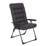 Kokkuklapitav aiatool Patio Setenil Black Edition reguleeritava seljatoe ja polsterdatud padjaga