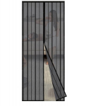 Sekey magnetiline ukse s&auml;&auml;sev&otilde;rk, 110 &times; 220 cm, must