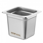 Steam Table Pan, 6 tk 1/6 suurus, anti-jamm, 17.8x16.8x16 cm, roostevaba teras