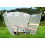 Paviljon Nevada 6 m (kaetud katus, k&uuml;ljed ja tagaosa)