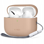 Kaas Tech-Protect silikoonist Apple AirPods Pro 3 Caffe Latte kaitsev kate konksuga