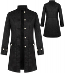Viktoriaanlik meeste frakk Steampunk Xxl, Must, XXL