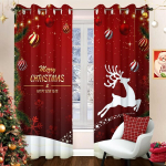J&otilde;uluteemalised pimendavad kardinad p&otilde;tradega 140x225 cm Punased 2 tk.
