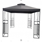 Terasest paviljon NORE WR-FC015 300x300 cm liivakarva k&uuml;lgseintega
