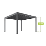Pergola Mirpol Luxe 3x4 m elektrilise katusega LED, hall