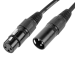 Audiokaabel XLR-XLR, f/m, 1 m, Cascha HH 2086