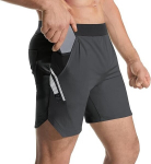 Kerged fitness meeste spordi&scaron;ortsid BROKIG tumehallid M, M
