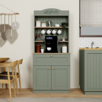 K&ouml;&ouml;gikapp Hanah Home Lucas 1600-94 roheline Skandinaavia stiilis, sahtlitega, 80x42x180 cm