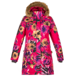Huppa T&uuml;drukute talveparka MONA, fuchsia pattern, 116
