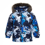 Huppa Laste talvejope VIRGO, navy pattern