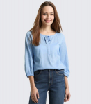 Tom Tailor naiste pluus 1050842*34913, sinine/valge 4069403017806