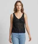 Vero Moda Naiste Topp 10343681*01, must 5715871595825