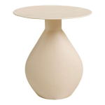 Abilaud 36x36x40 cm, kreemikasvalge, metall