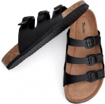 Sandaalid meestele Saitdress Cork Footbed Slides, must