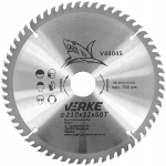 Sisemine ketas l&otilde;ikeketas puidule 210x32mm, 60 hammast
