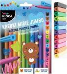 Kidea Jumbo pliiatsid "karud" 12 v&auml;rvitoonis