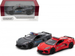 Politseiauto Corvette 2021, metallmudel, 1:36