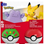 Mega Pok&eacute;mon Pokeball Ditto ja Pikachu Constructor Jct43