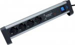 Alumiiniumist pikendusjuhe 4 pistikupesa ja 2 Usb-ga, 1,5 m